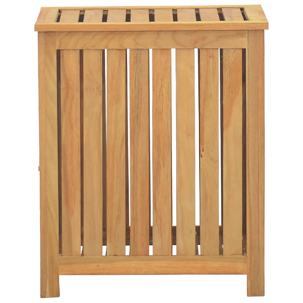 Wäschekorb Natur 35 x 25 x 60 cm Massivholz Teak
