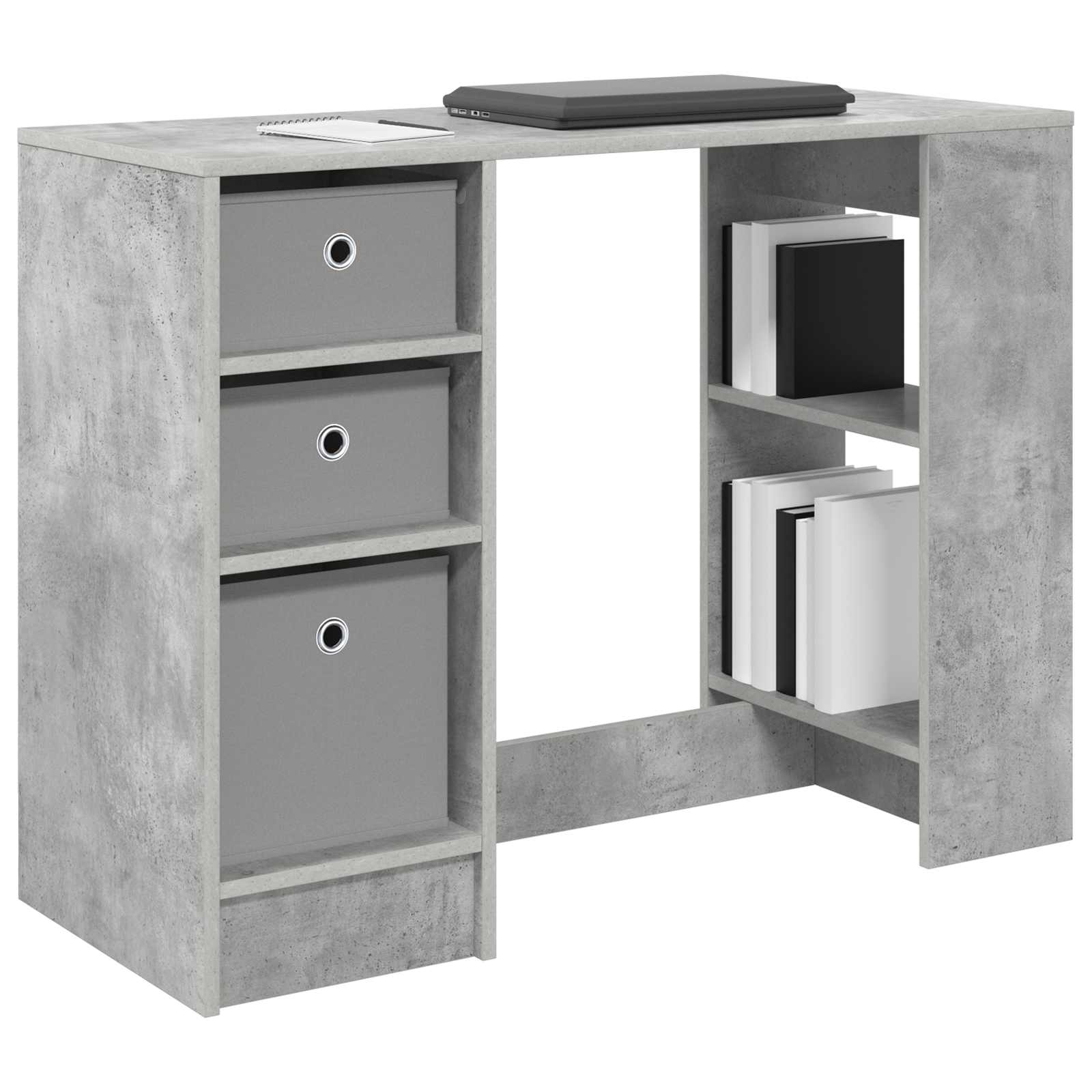 Schreibtisch mit Schubladen Weiß 100 x 40 x 75 cm Holzwerkstoff