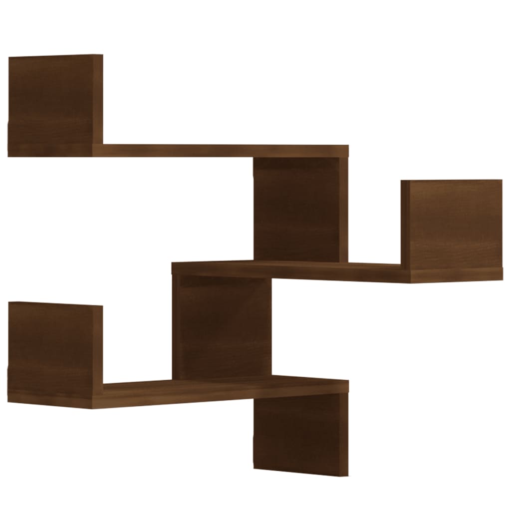 Wand-Eckregal Weiß 40x40x50 cm Holzwerkstoff