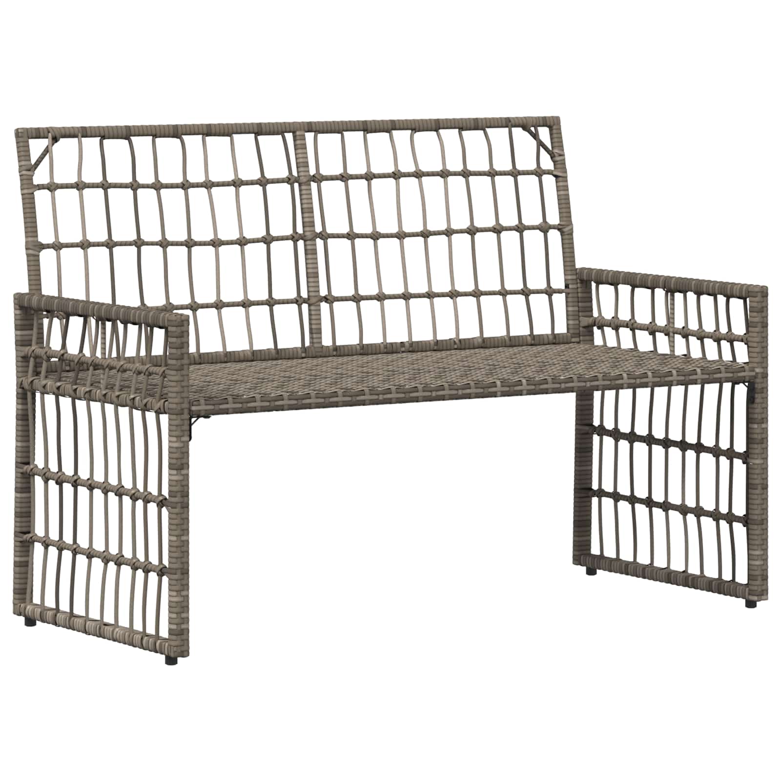 Bank Outdoor Uni Schwarz und Dunkelgrau 116 x 55 x 82 cm