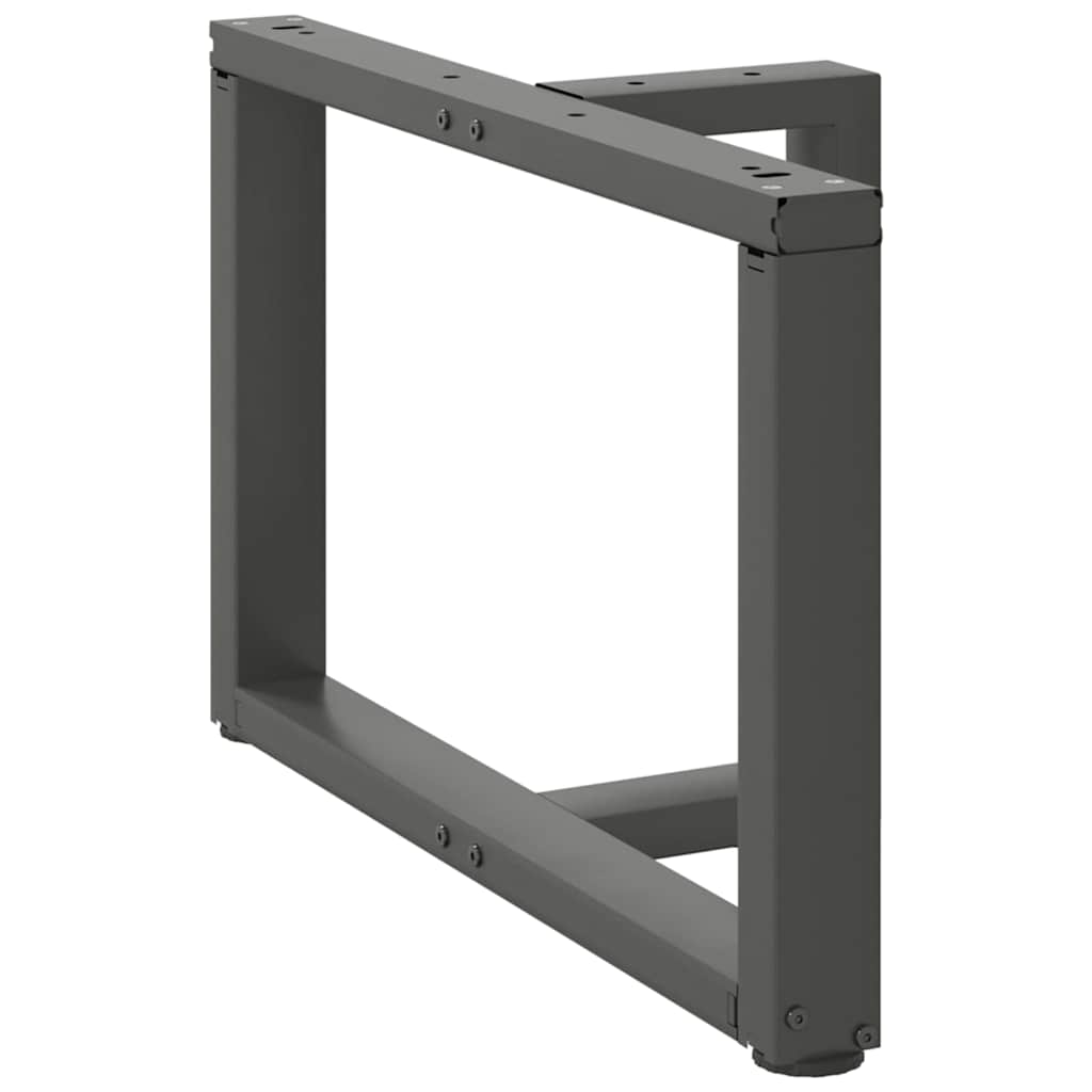 Couchtischbeine T-Form 2 Stk. Schwarz 30x25x(30-31) cm Stahl