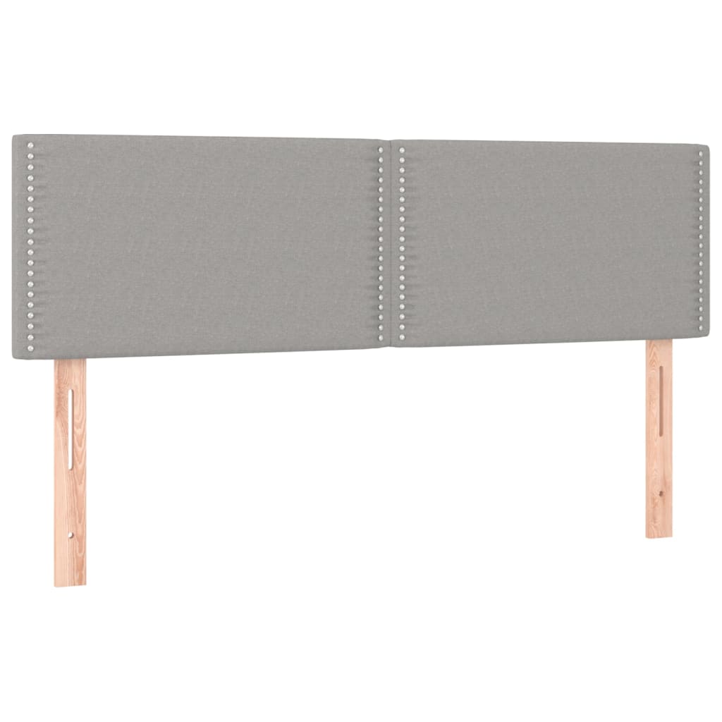 Kopfteil Dunkelgrau 80 x 5 x 118/128 cm Stoff