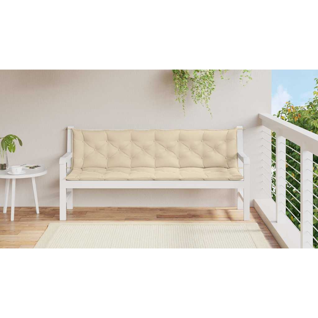 Gartenbank-Auflage Anthrazit 100x(50+50)x7 cm Oxford-Gewebe