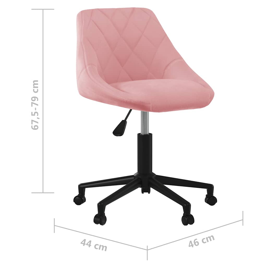 Bürostuhl Drehbar Creme Samt