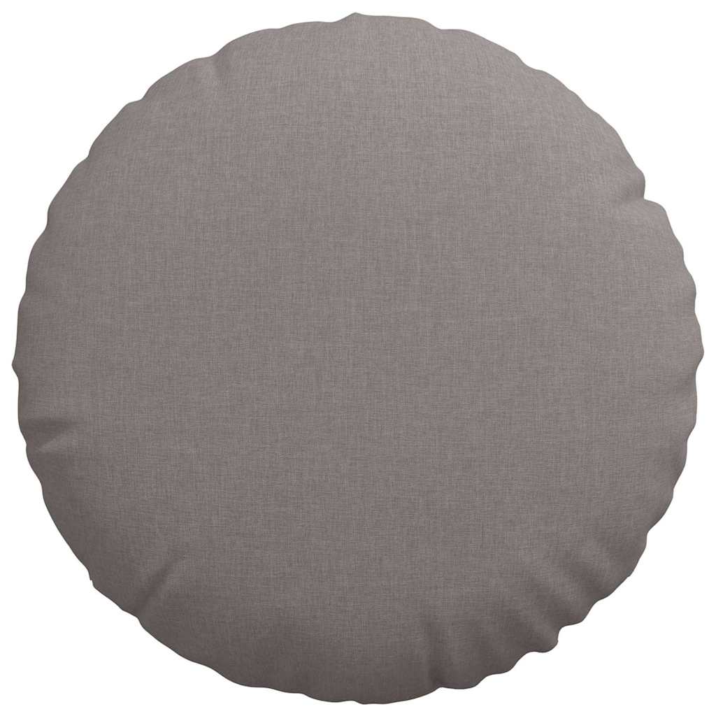 Sitzkissen 2 pcs Hellgrau Ø30 x 13 cm Stoff
