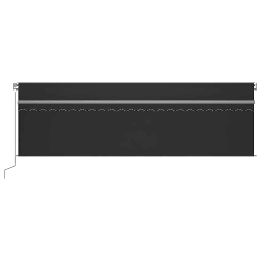 Markise Manuell Einziehbar mit Rollo 3x2,5 m Creme