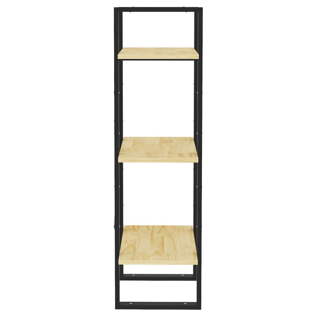 Bücherregal 3 Fächer Weiß 40x30x105 cm Holzwerkstoff