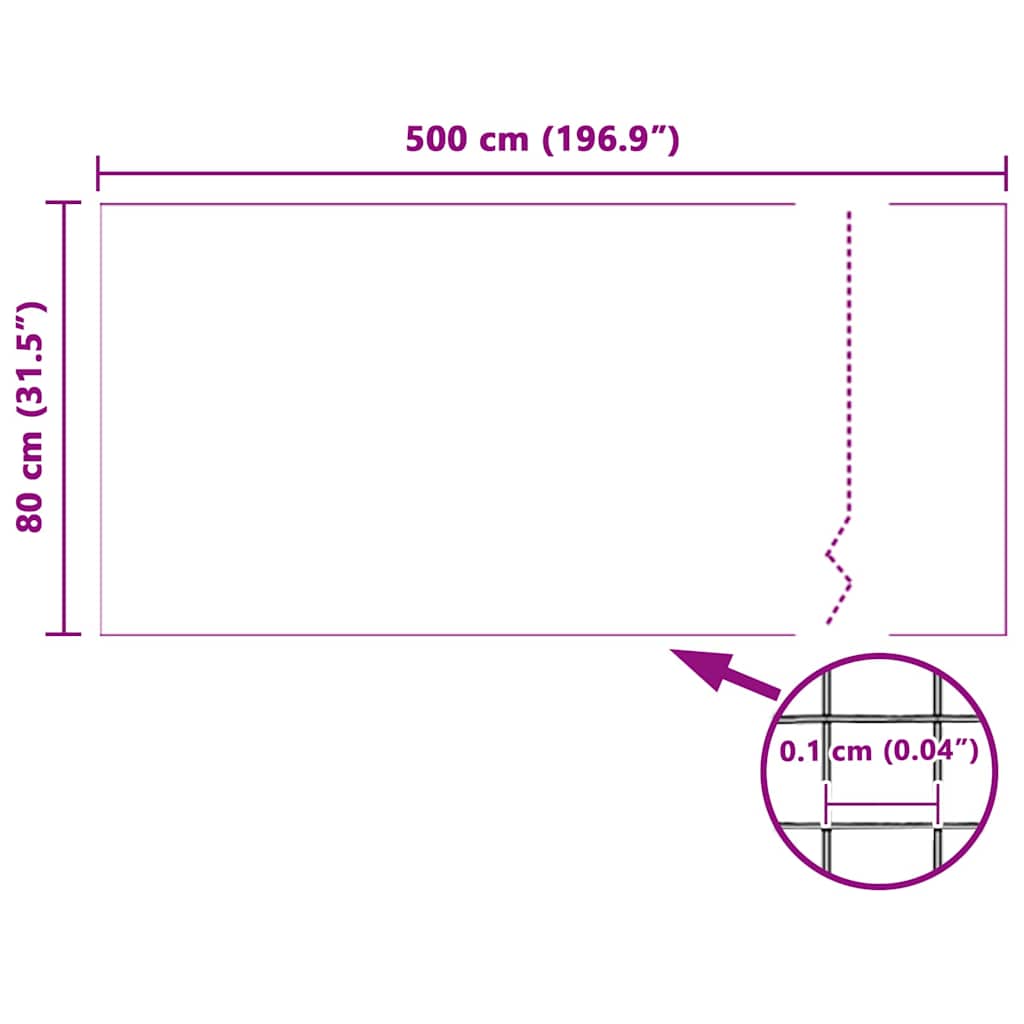 Fiberglas Mesh-Rolle Insektenschutzgitter Tür/Fenster 100 x 500 cm schwarz