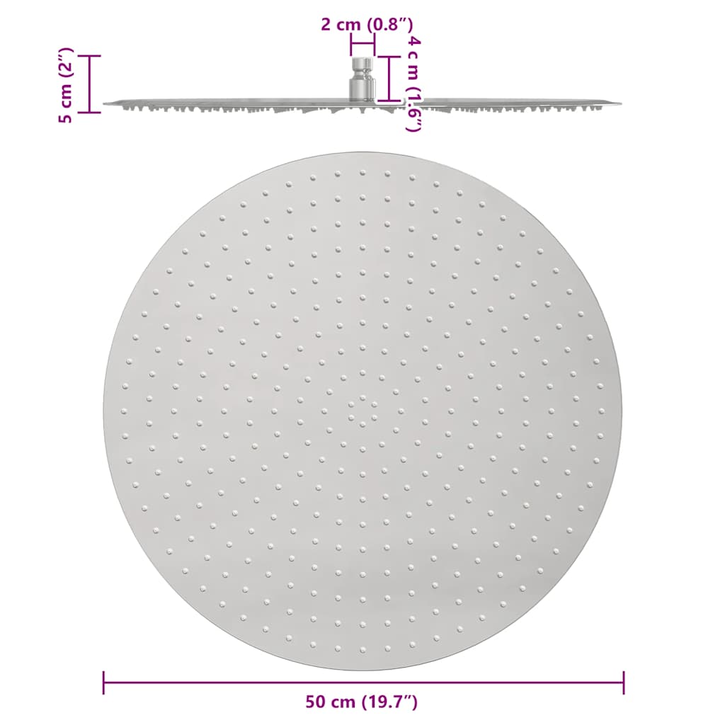 Regenbrause Edelstahl 304 30 cm Rund