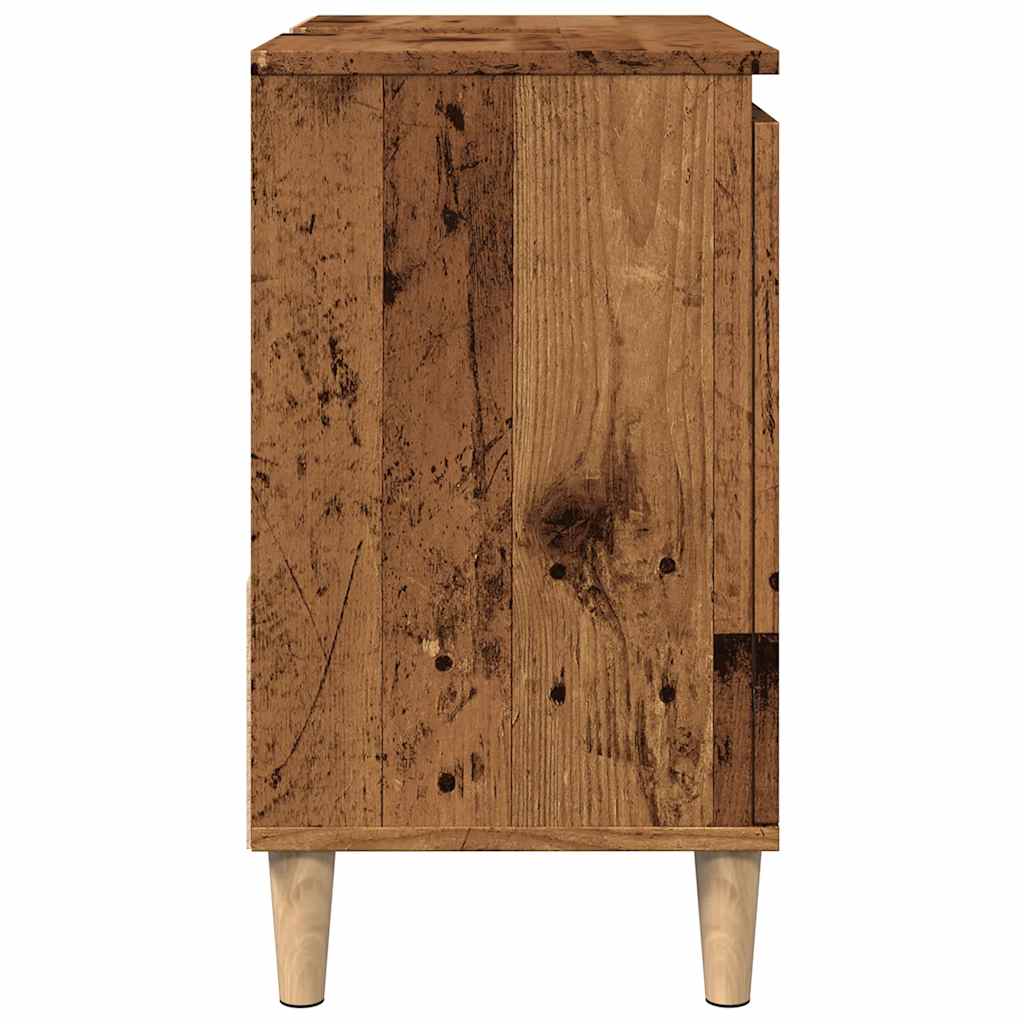 Badschrank Weiß 65x33x60 cm Holzwerkstoff