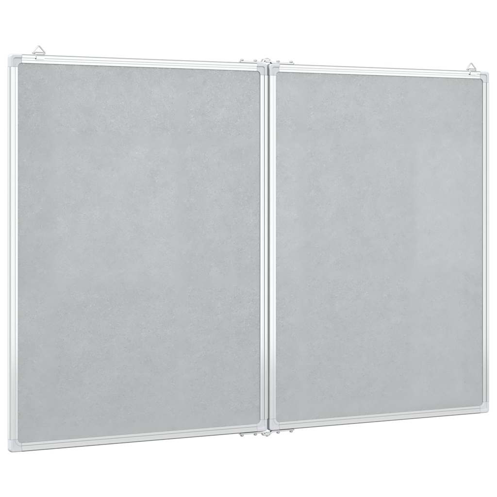 Magnetisches Whiteboard Klappbar 80x80x1,7 cm Aluminium