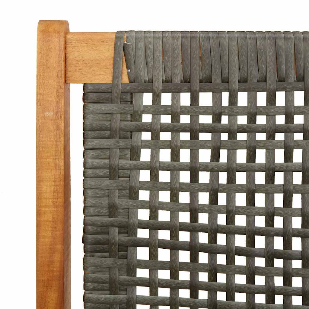 gartenmöbel Schwarz 122 x 78 x 73 cm Massivholz Akazie