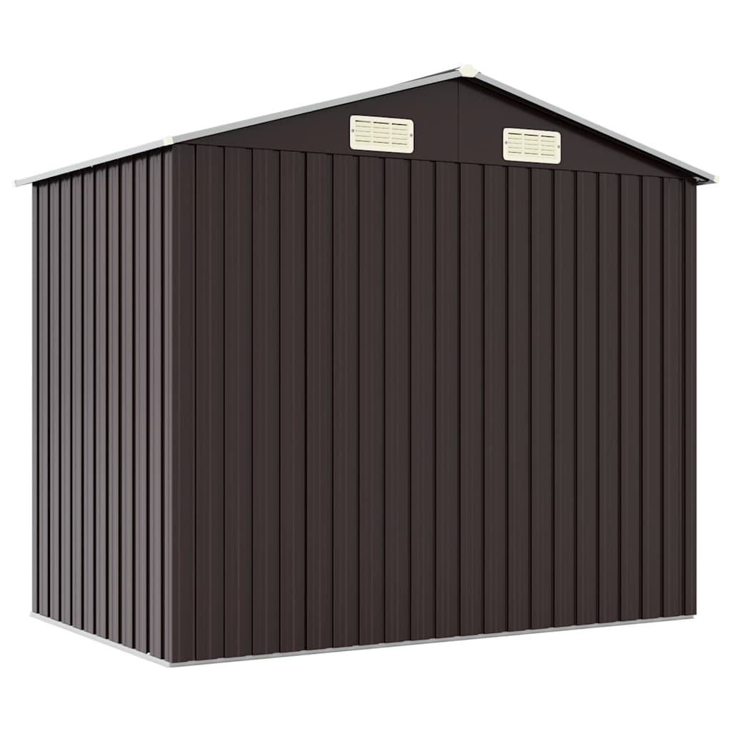Gerätehaus Grün 205x129x183 cm Verzinkter Stahl