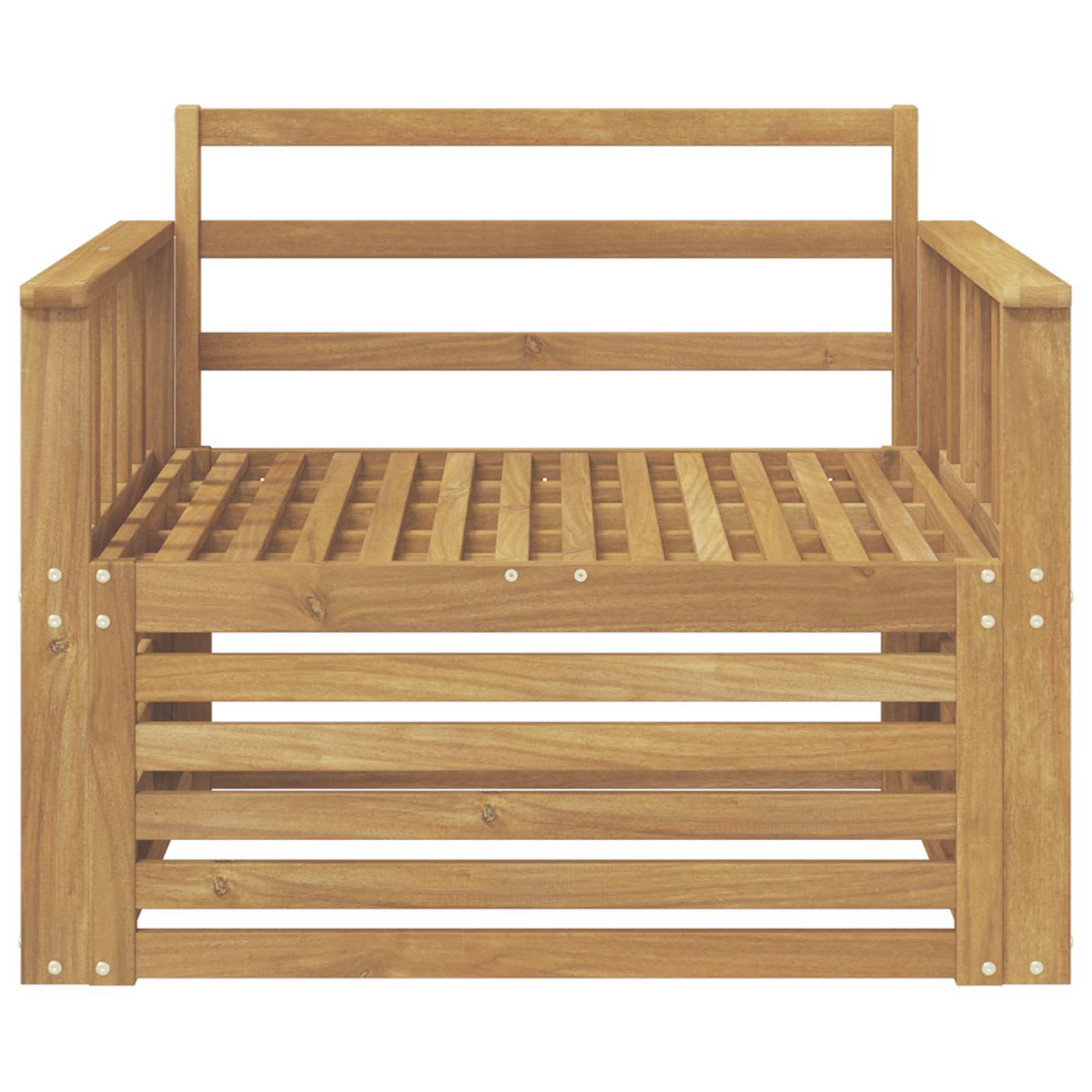 2 Stück Outdoor-Sofa Natur