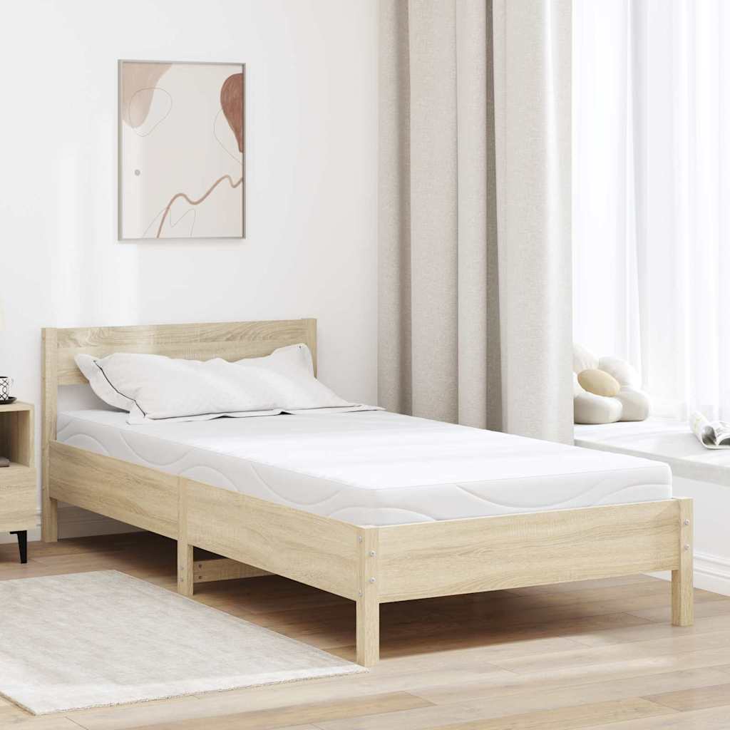 Matratze Weiß 80 x 160 cm Jacquard-Stoff