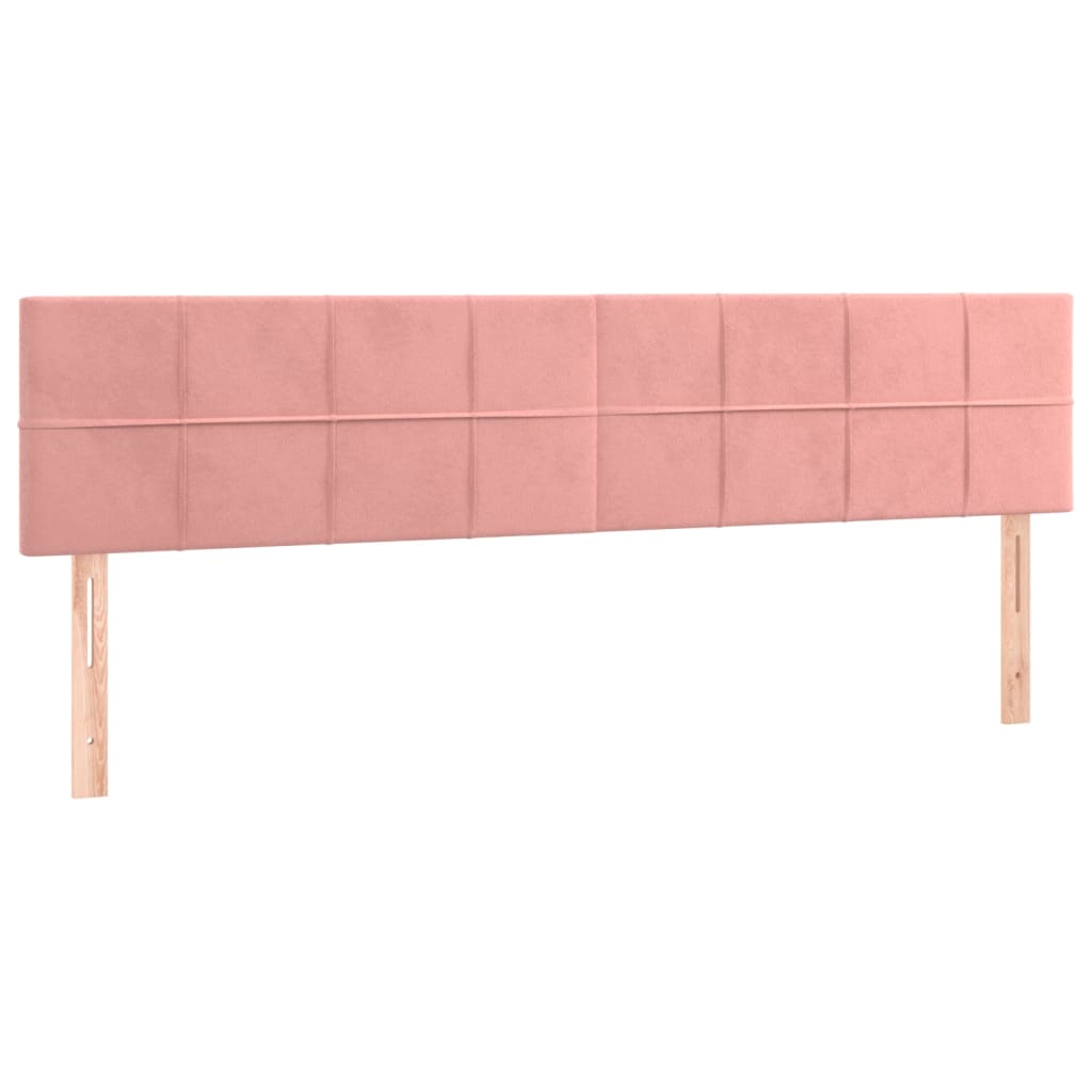 Kopfteil Hellgrau 80x5x118/128 cm Samt