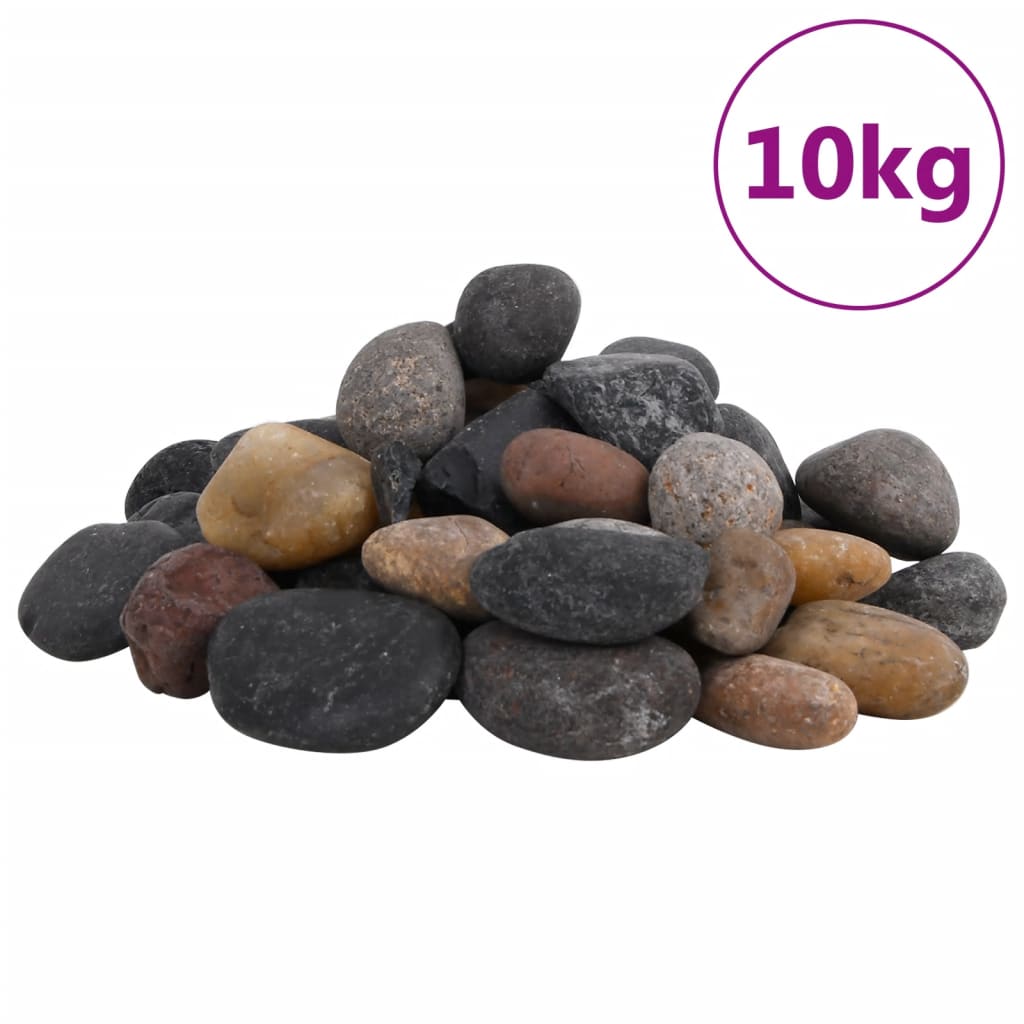 Polierte Kiesel 10 kg Mehrfarbig 2-5 cm