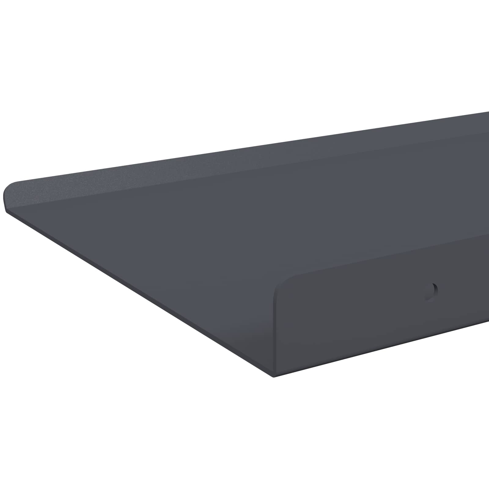 Schwebendes Regal 3 pcs Schwarz 40 x 9 x 2,5 cm Stahl