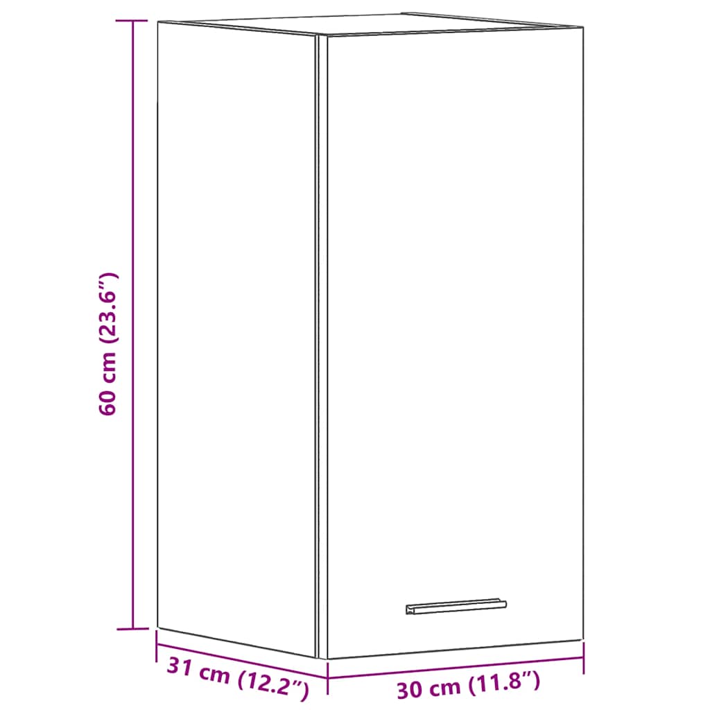 Unterschrank Lyon Weiß 60x46x81,5 cm Holzwerkstoff
