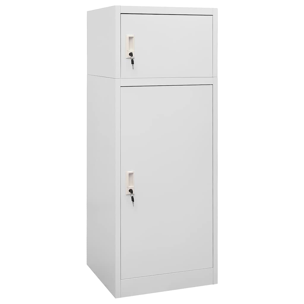 Sattelschrank Weiß 53x53x140 cm Stahl