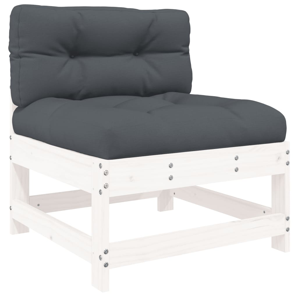 10-tlg. Garten-Lounge-Set mit Kissen Kiefernholz Imprägniert
