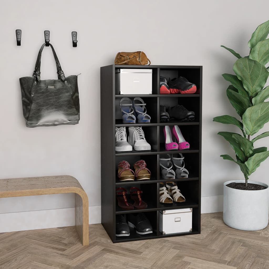 Schuhregal Weiß 54x34x100,5 cm Holzwerkstoff