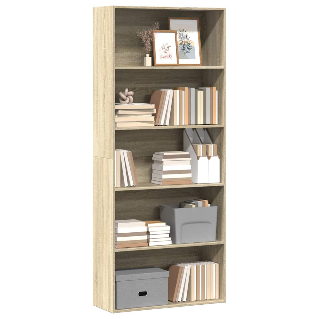 Bücherregal Weiß 80x30x189 cm Holzwerkstoff