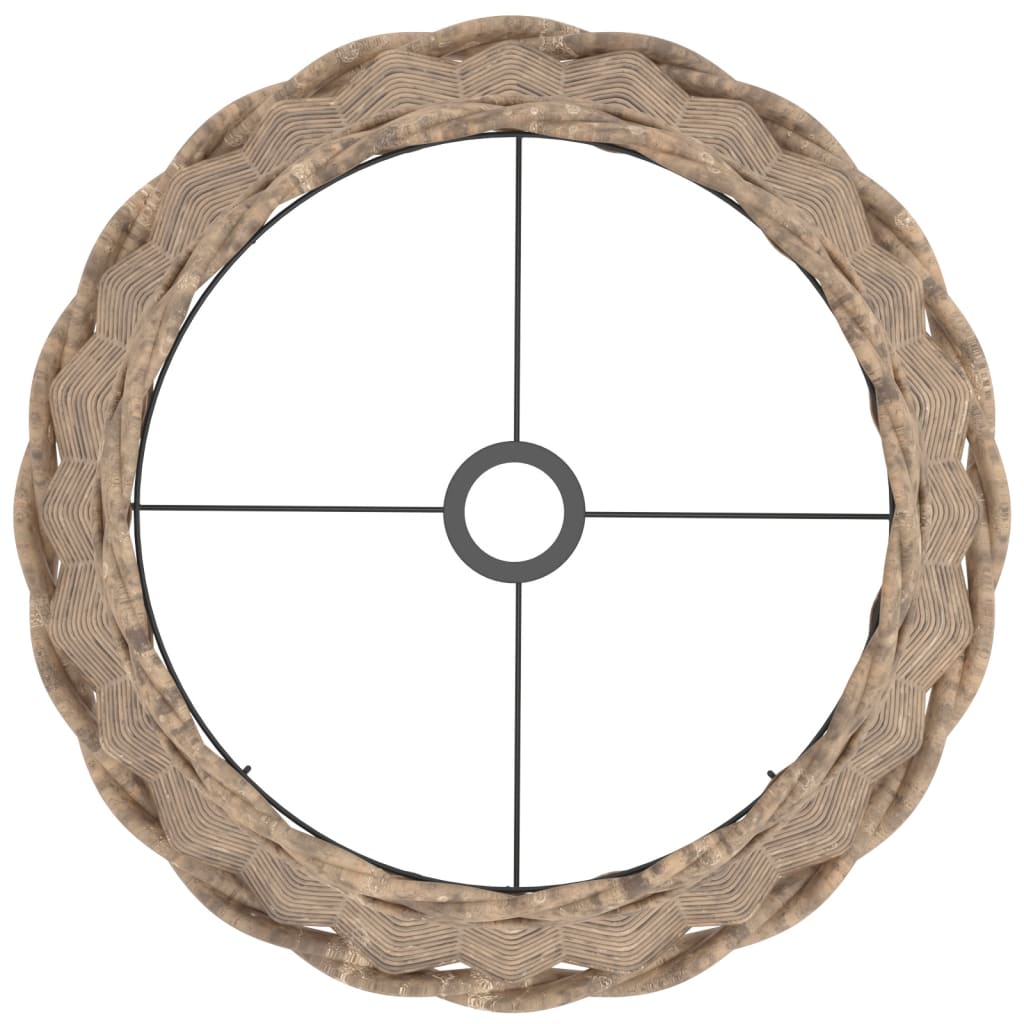 Lampenschirm Weiß Ø15x12 cm Korbweide