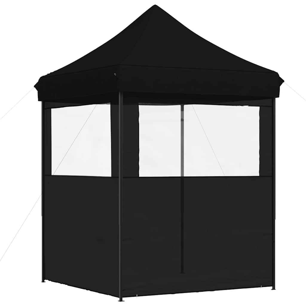 Partyzelt Faltbar Pop-Up Schwarz 200x200x306 cm