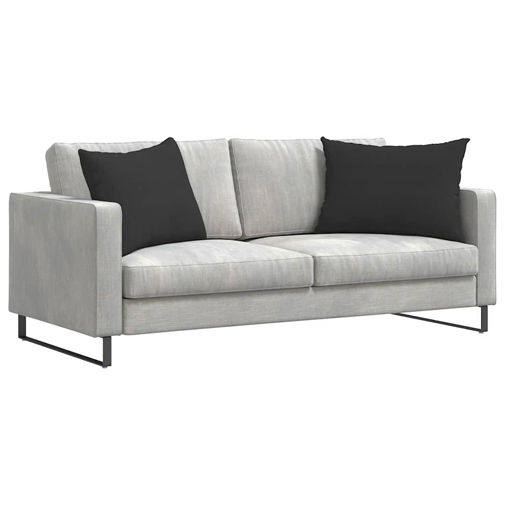 Sofakissen 2 Stück Taupe 50 x 30 cm Stoff