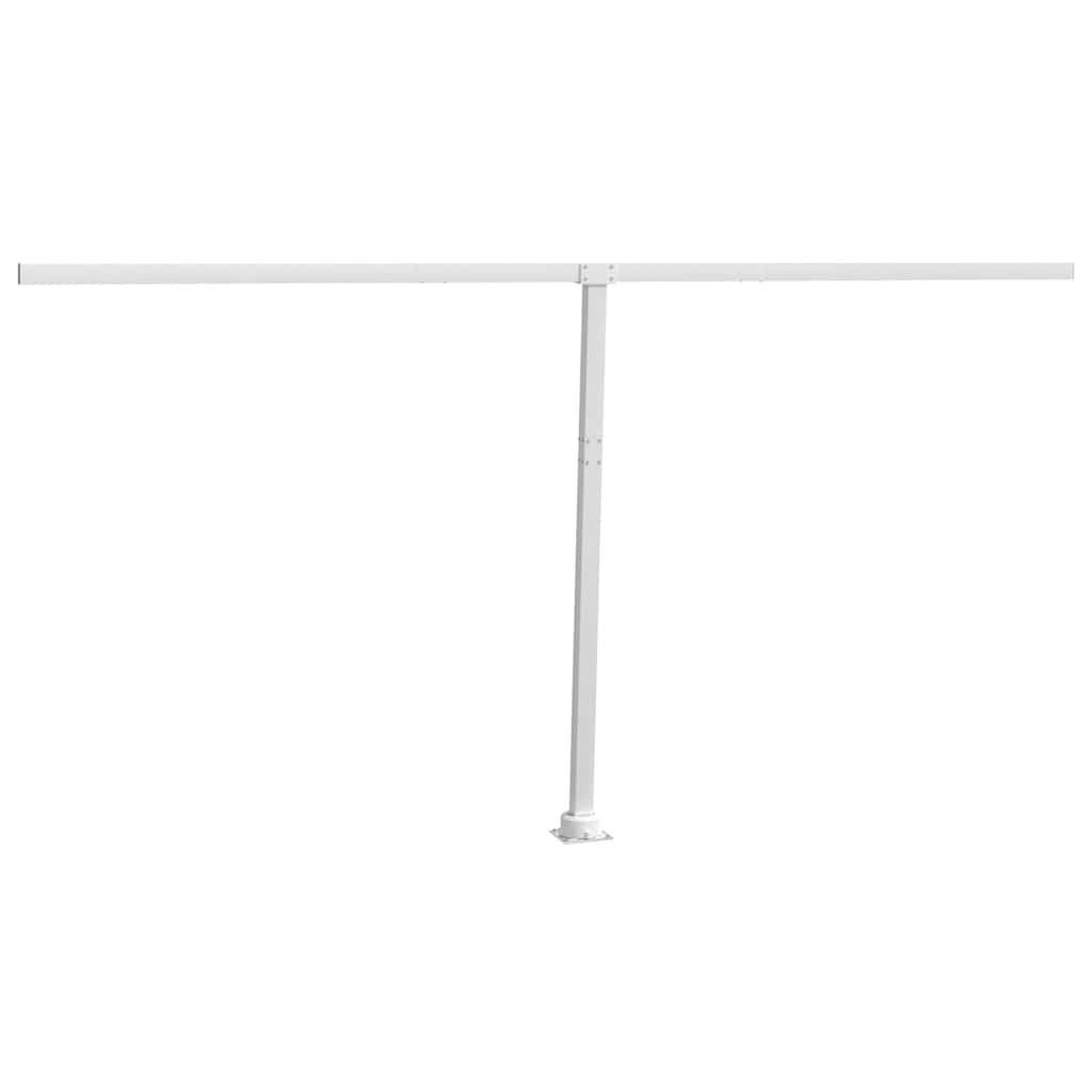 Stützen für Markisen Weiß 300x245 cm Eisen