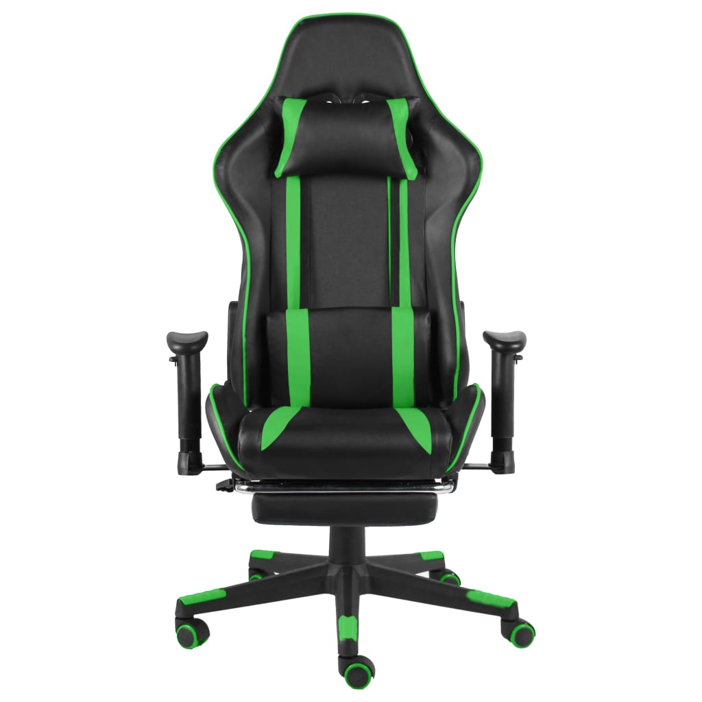 Gaming-Stuhl Drehbar Grün PVC