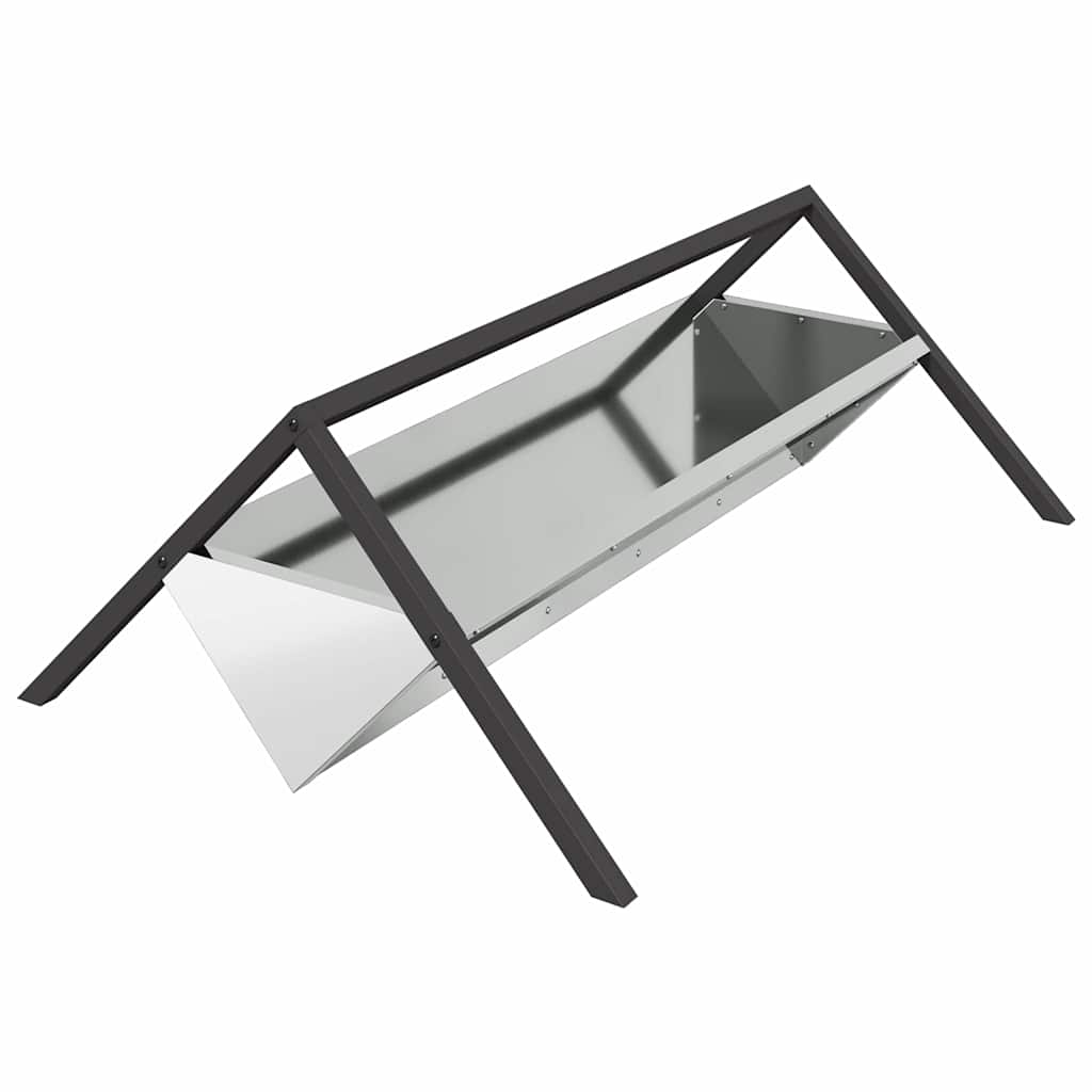 Futtertröge für Nutztiere Schwarz 111 x 76 x 38 cm