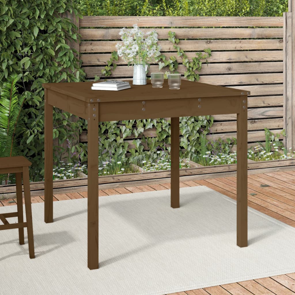 Gartentisch 82,5x82,5x76 cm Massivholz Kiefer