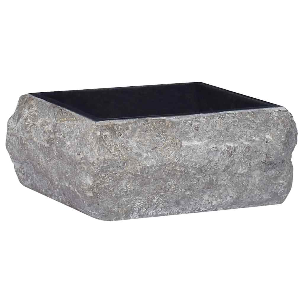 Waschbecken Creme 30x30x13 cm Marmor