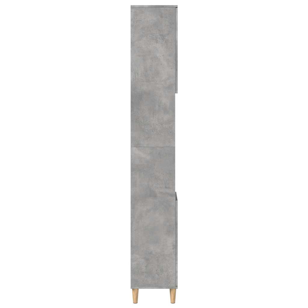 Badschrank Weiß 30x30x190 cm Holzwerkstoff