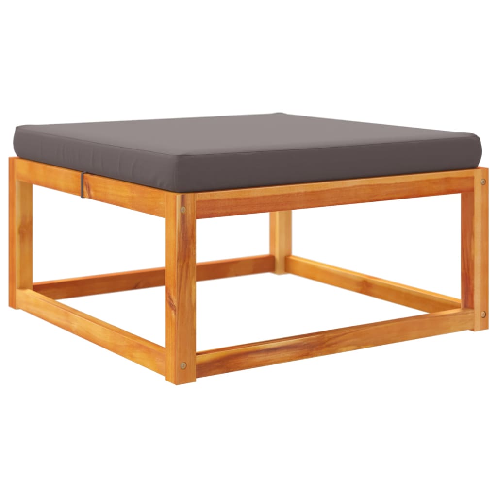 6-tlg. Gartensofa-Set mit Kissen Holz Akazie & Seil
