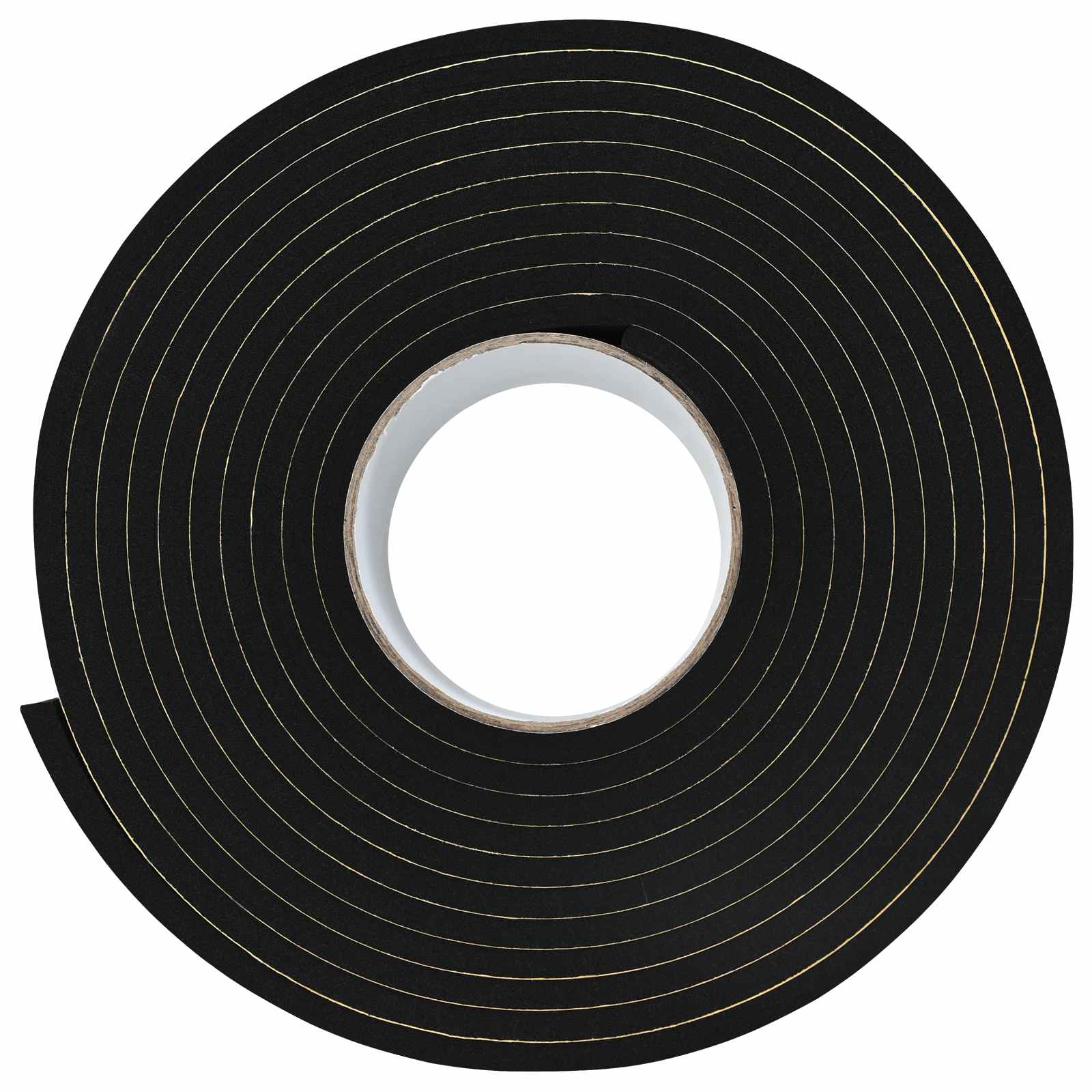 Selbstklebendes Schaumstoffband Schwarz 10mm x 10m CR-Schaum