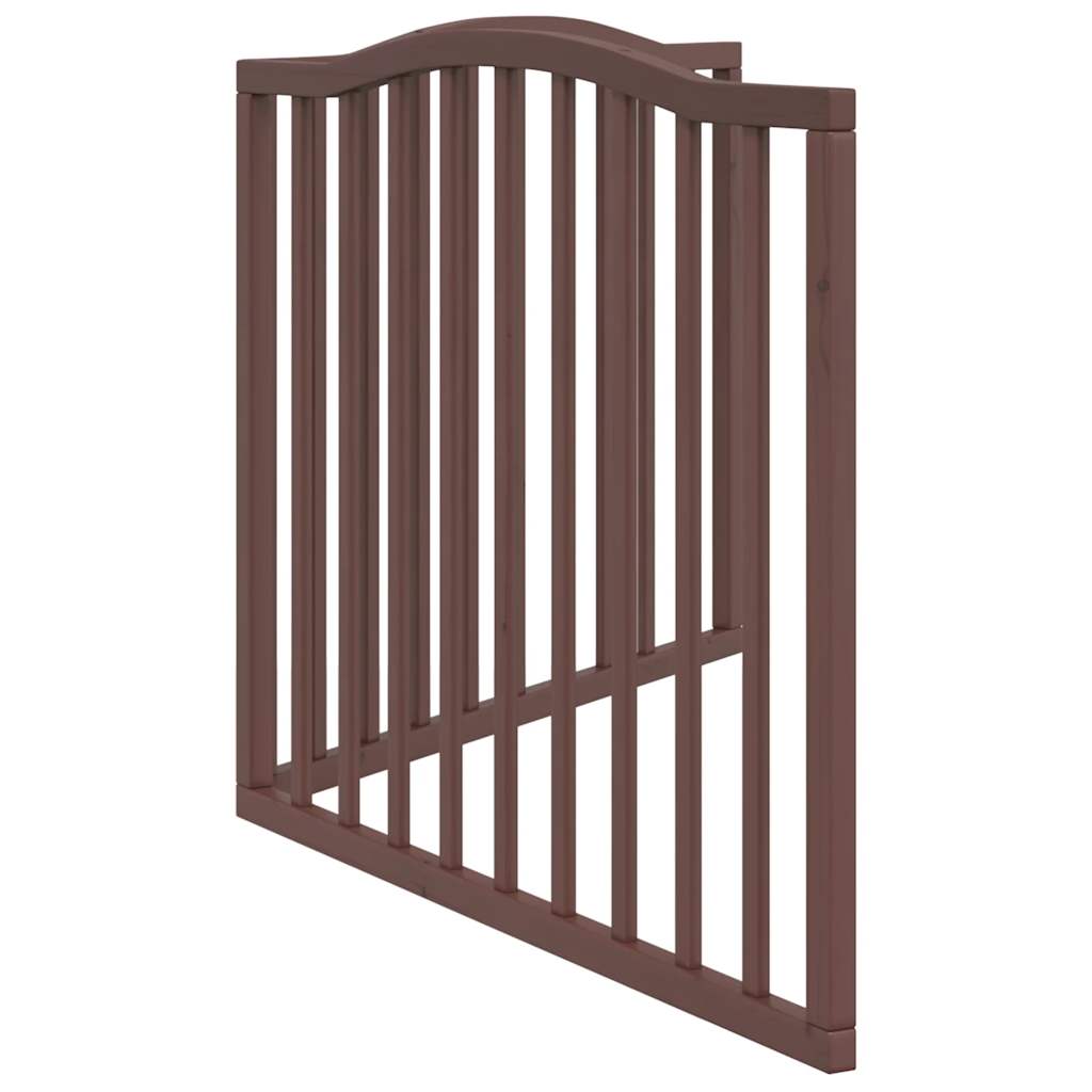 3-tlg. Hundetor Faltbar 150 cm Pappelholz