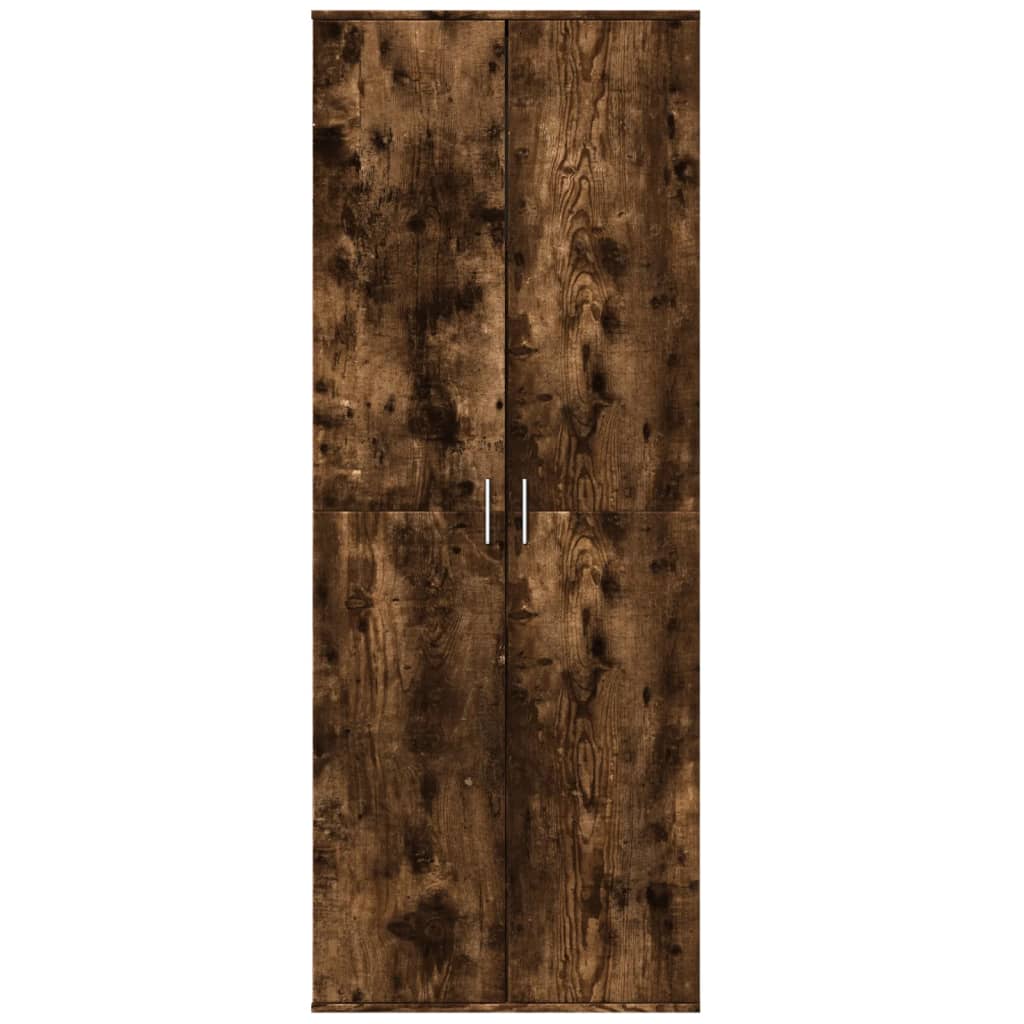 Highboard Weiß 70x35x180 cm Holzwerkstoff