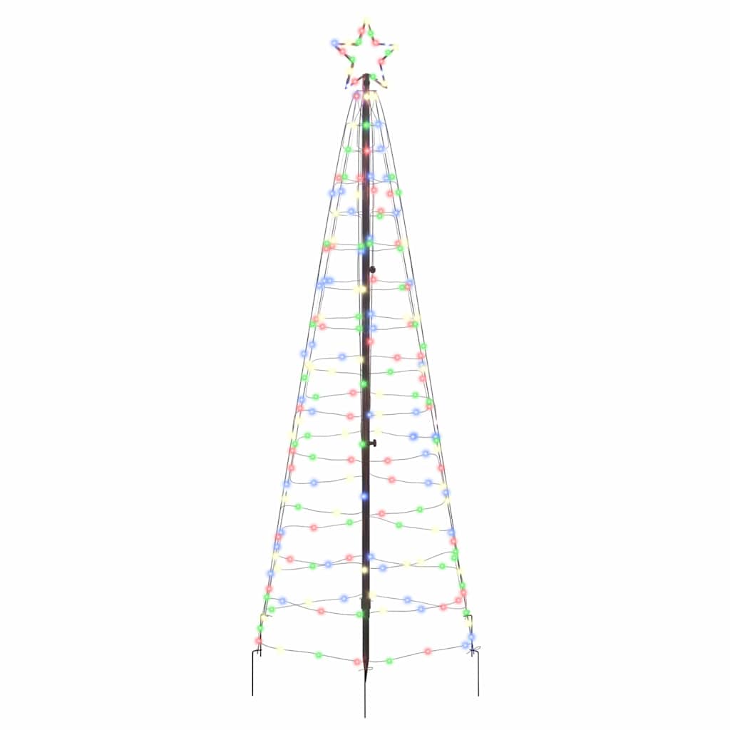 LED-Weihnachtsbaum mit Erdspießen 220 LEDs Warmweiß 180 cm