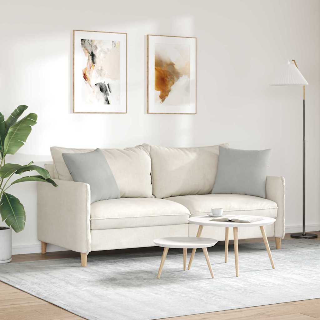 Sofakissen 2 Stück Taupe 50 x 30 cm Stoff