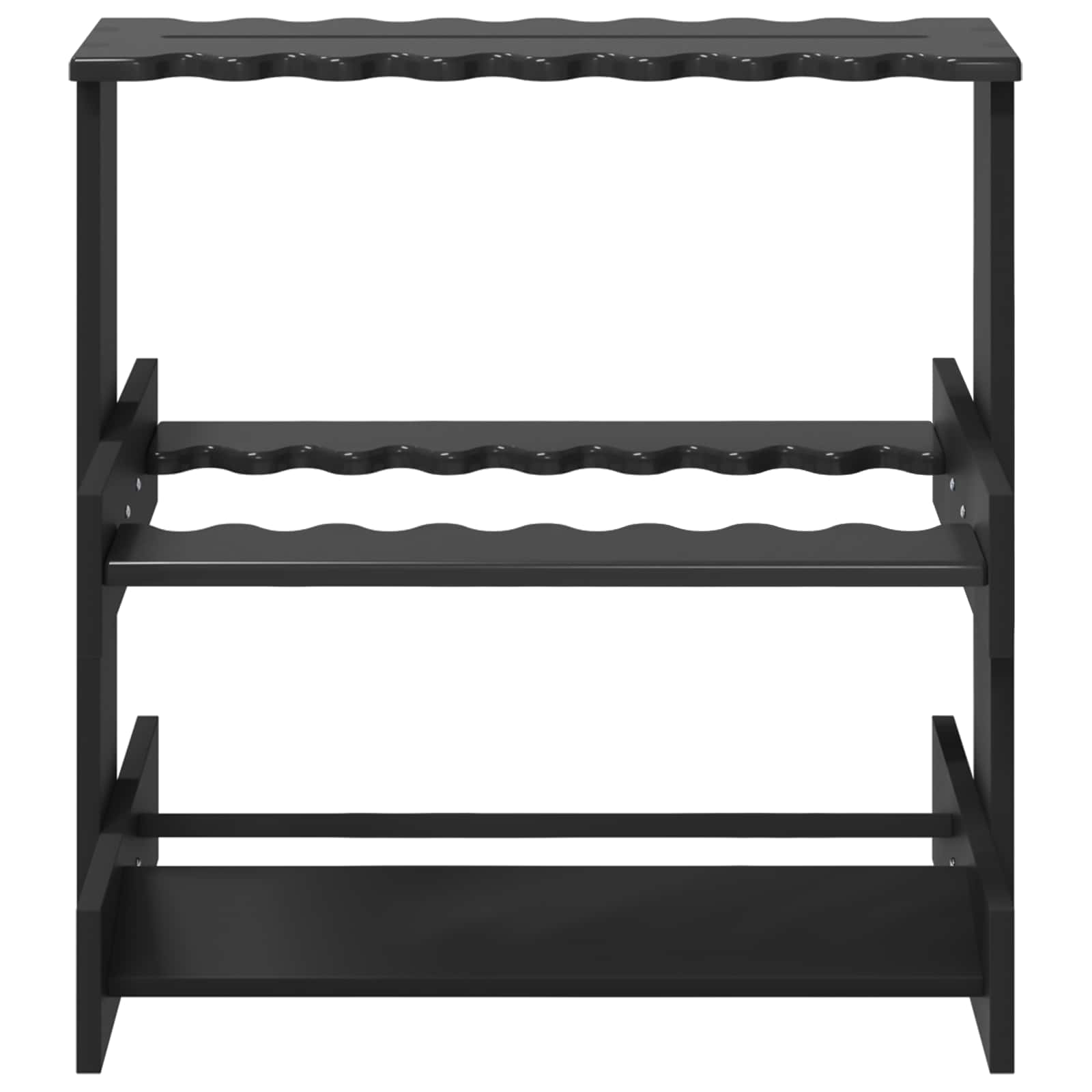Billardqueue-Ständer Holzwerkstoff 60 x 35 x 60 cm Weiß