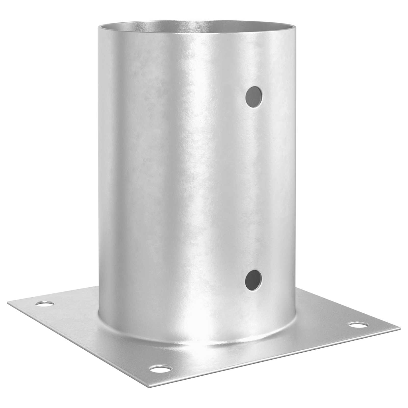 runder Bodenanker 4 pcs Silber 15 x 15 x 15 cm Metall