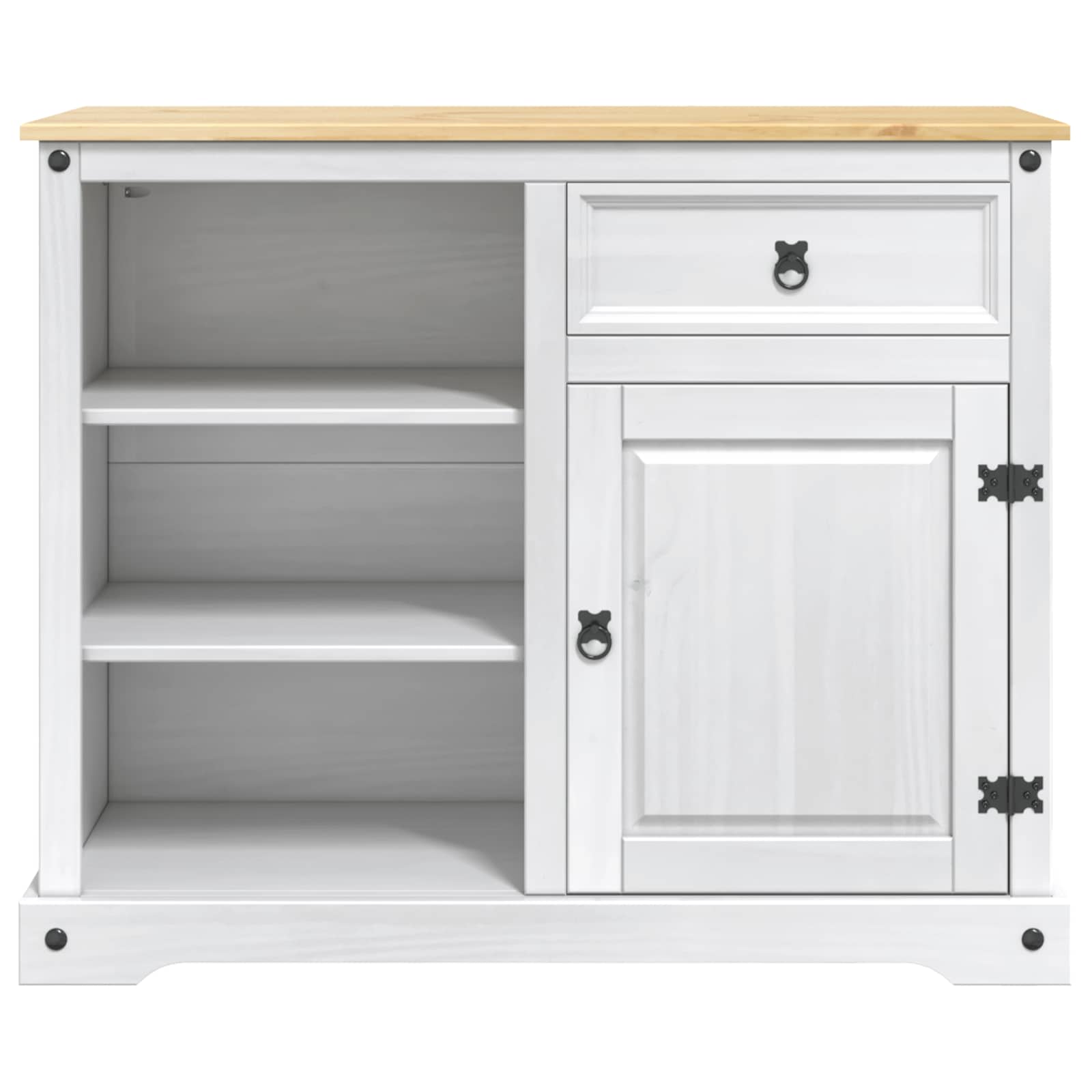 Küchentrolley 2 pcs Honigwachs 112 x 70 x 91,5 cm Massiv-Kiefer
