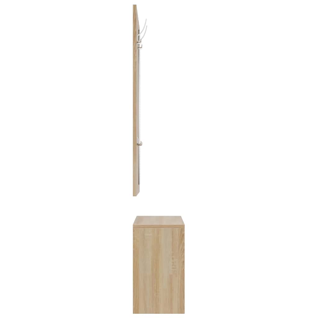 Garderoben Flur 3-in-1 Schuhschrank Schuhkipper Spiegel