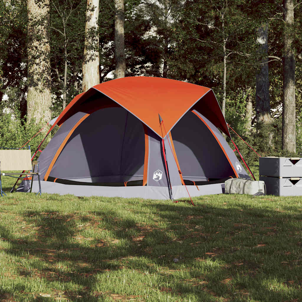 Campingzelt 4 Personen Grün Wasserdicht
