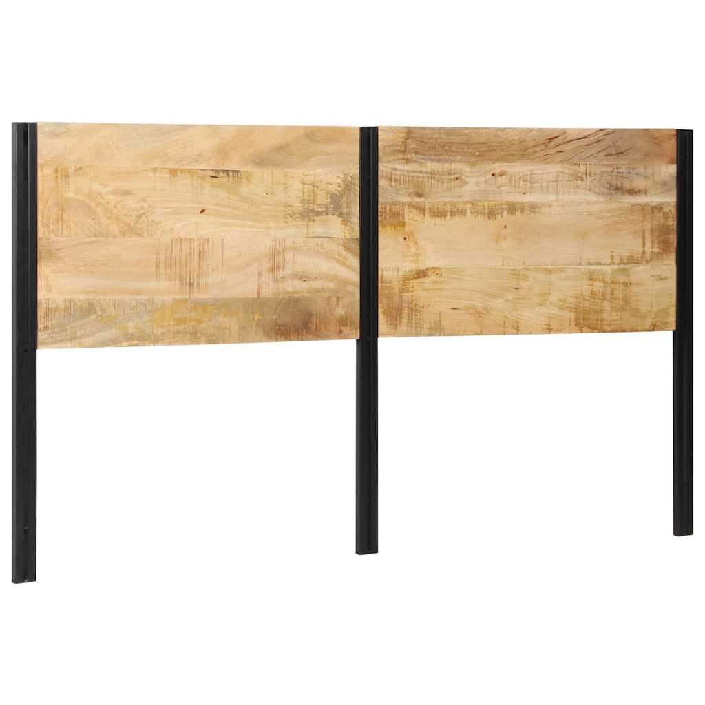 Kopfteil 100 cm Massivholz Mango und Eisen