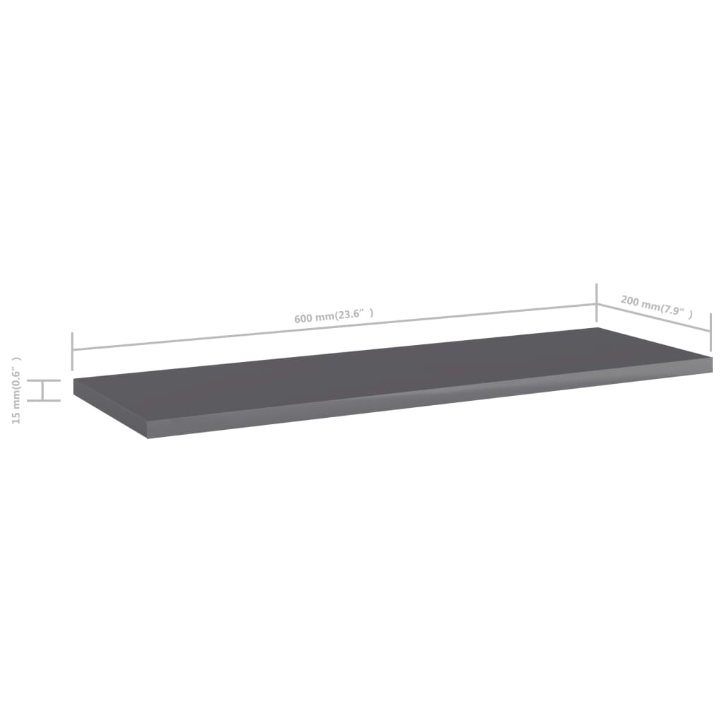 Bücherregal-Bretter 4 Stk. Weiß 40x10x1,5 cm Holzwerkstoff