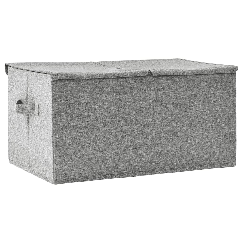 Aufbewahrungsbox Stoff 50x30x25 cm Anthrazit